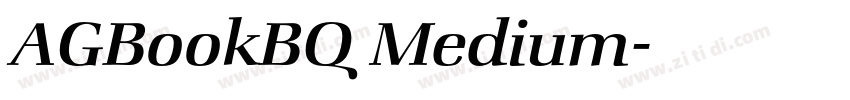 AGBookBQ Medium字体转换 AGBookBQ Medium字体转换